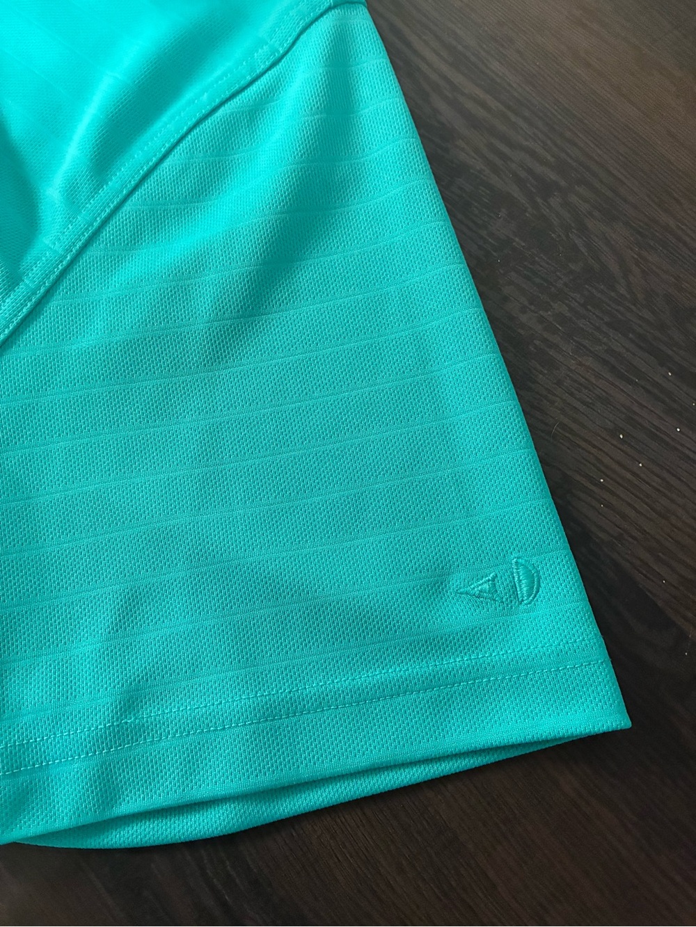 Grand Slam X Polo Shirt Men's XL Teal Aqua Performance Golf Short Sleeve - Picture 8 of 8